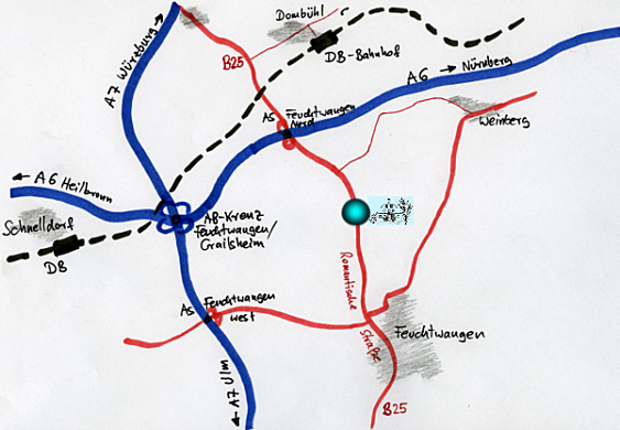 Anfahrtsübersicht Ferienbauernhof Unkel